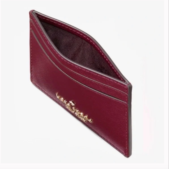NEW Kate Spade Madison Small Slim Cardholder Card Case KI368 Blackberry - Picture 2 of 3